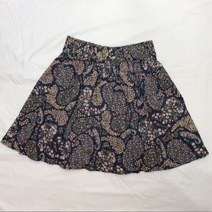 Floral / Paisley Pattern Midi Skirt